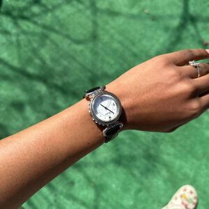 Brighton Women's Black and Silver Watch